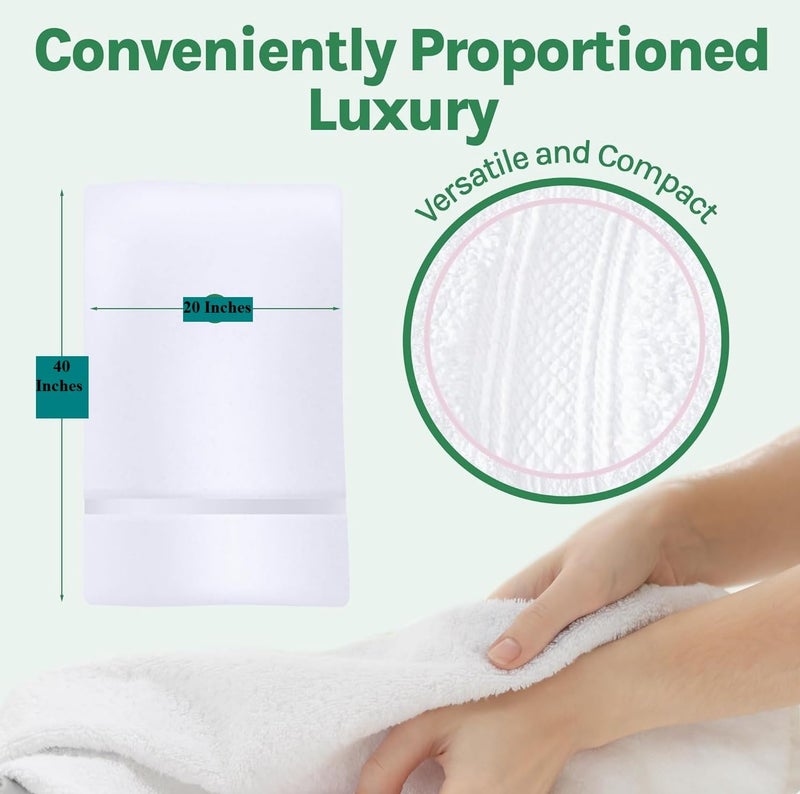 Towels N More 6 Pack 20"X40" Small Light Weight Gym Towels or Can be Used as Kids Bath Towels or Salon Towel, 100% Ring Spun Cotton Loops Sweat Towels Women's Hair Dry Towel - Image 5